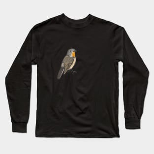 Taiga Flycatcher Long Sleeve T-Shirt